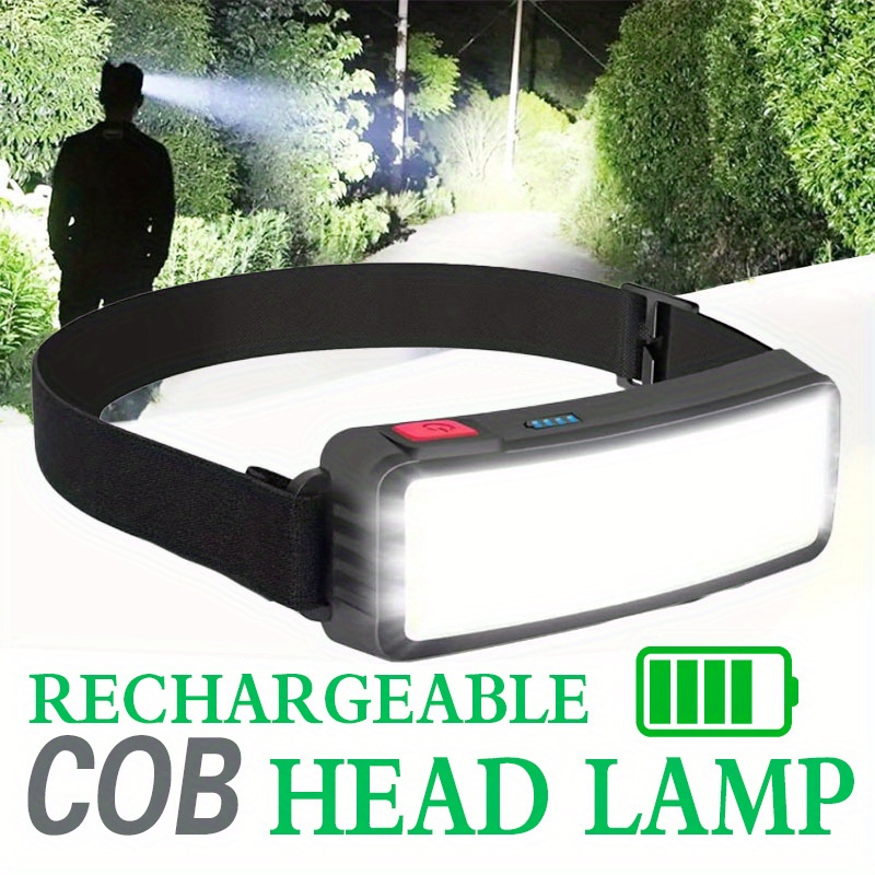 Renewable Energy Battery - Puissante lampe frontale LED COB type-c