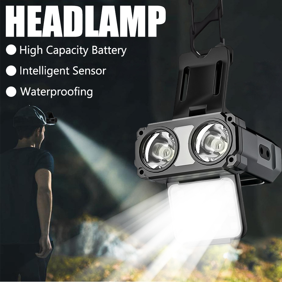 Renewable Energy Battery - Capteur COB LED phare capuchon pince