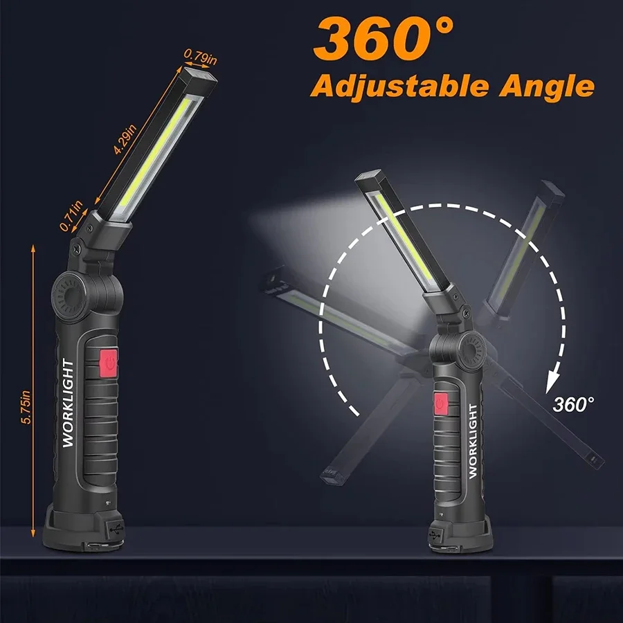 Nouvelle lampe torche LED COB  - Renewable Energy Battery avis et prix